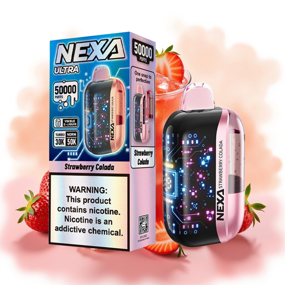 NEXA Ultra 50000 Puffs 20ml Jordbær Colada