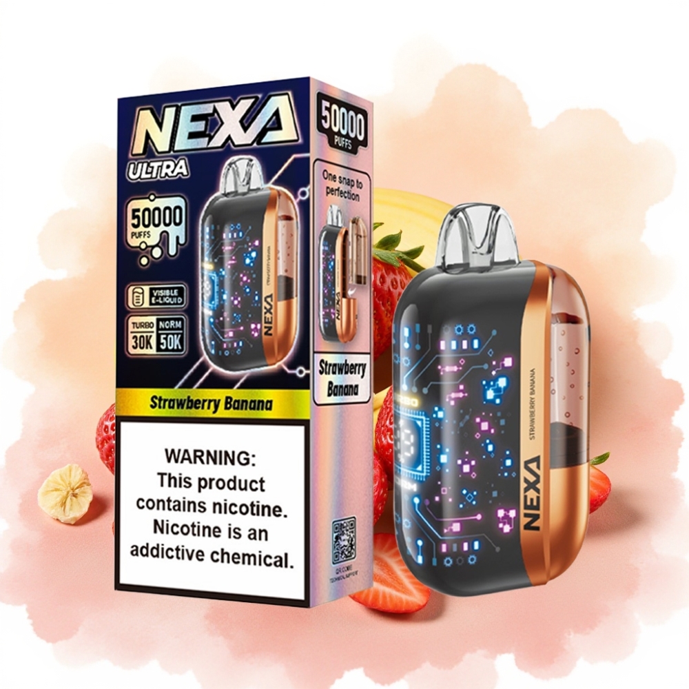 NEXA Ultra 50K 50000 Puffs 5% Nikotin Jordbær Banan