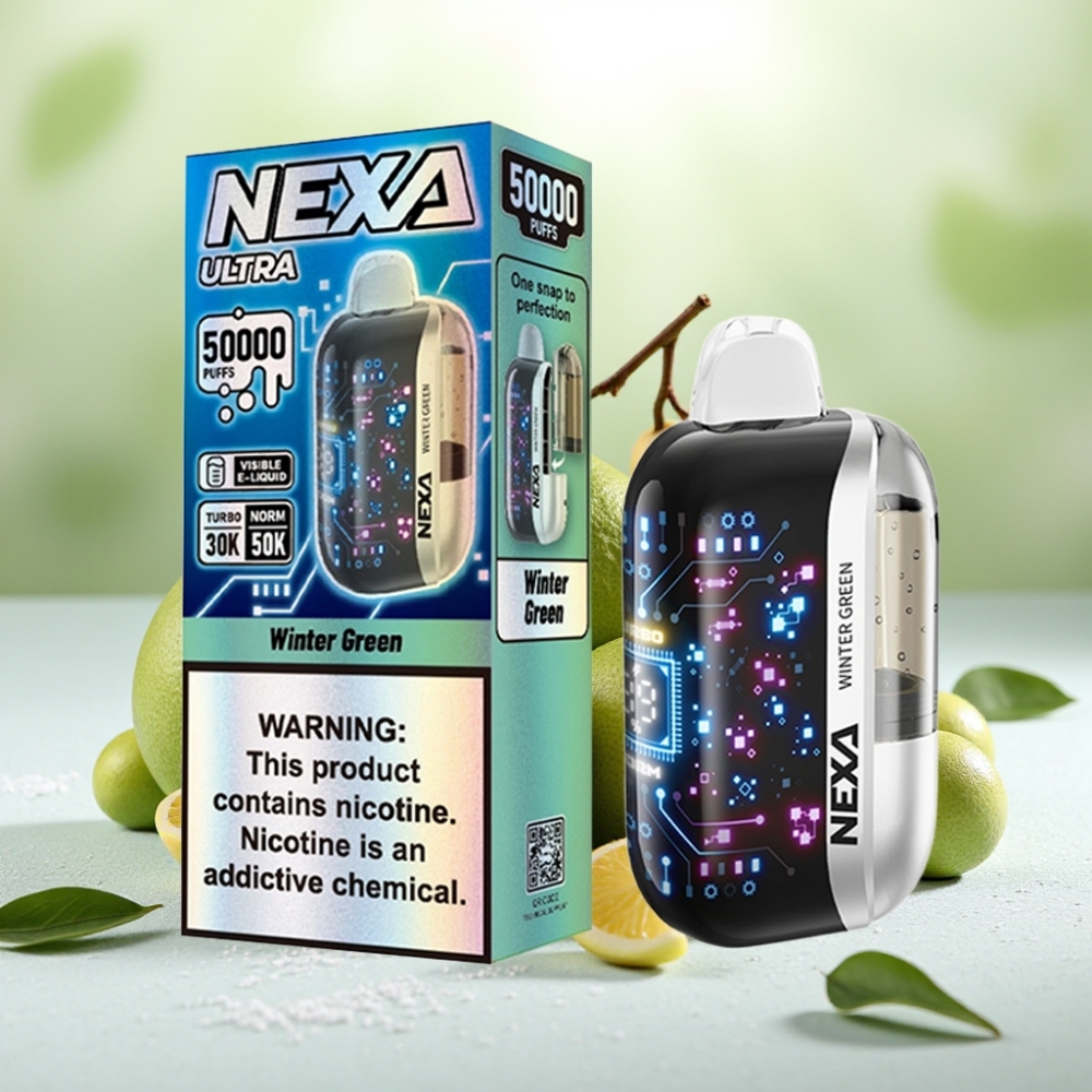 NEXA Ultra 50K 50000 Puffs 5% Nikotin Vintergrønn