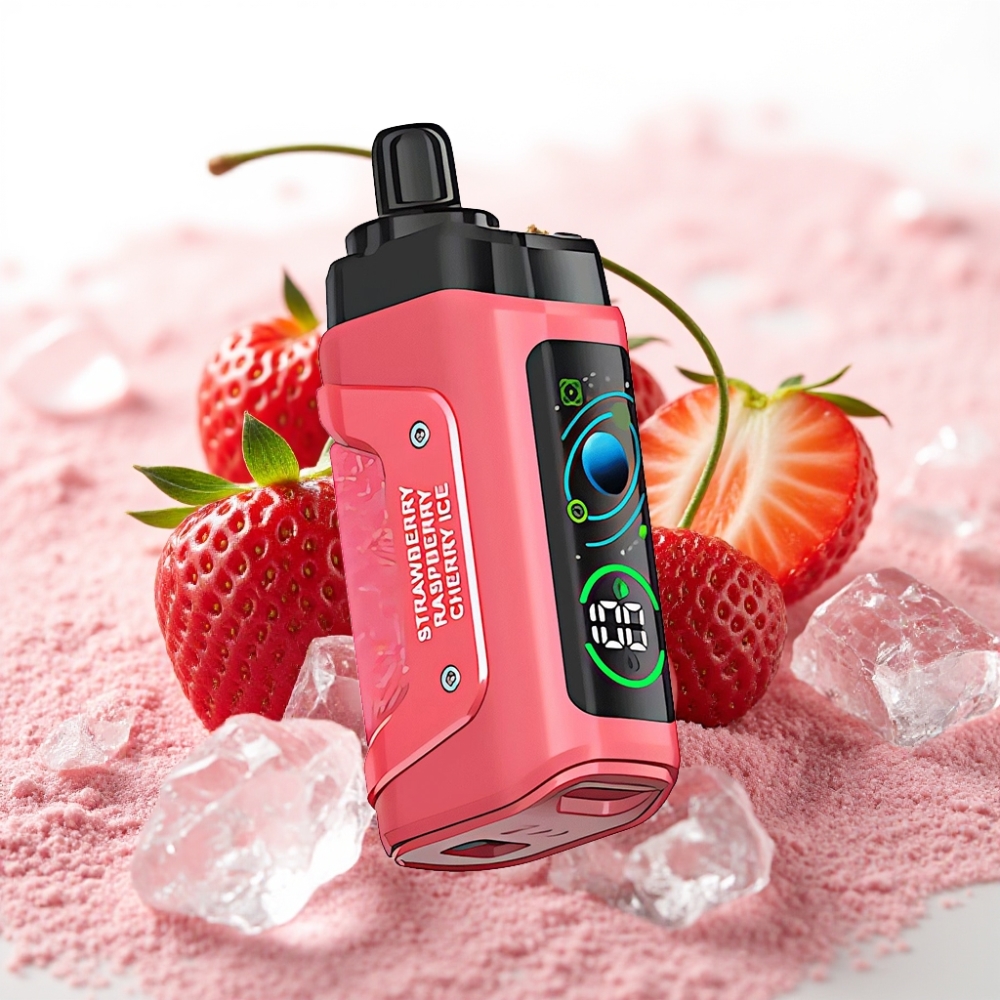 Razz Bar 45000 Puffs 1.0 Ohm Jordbær Kirsebær Is