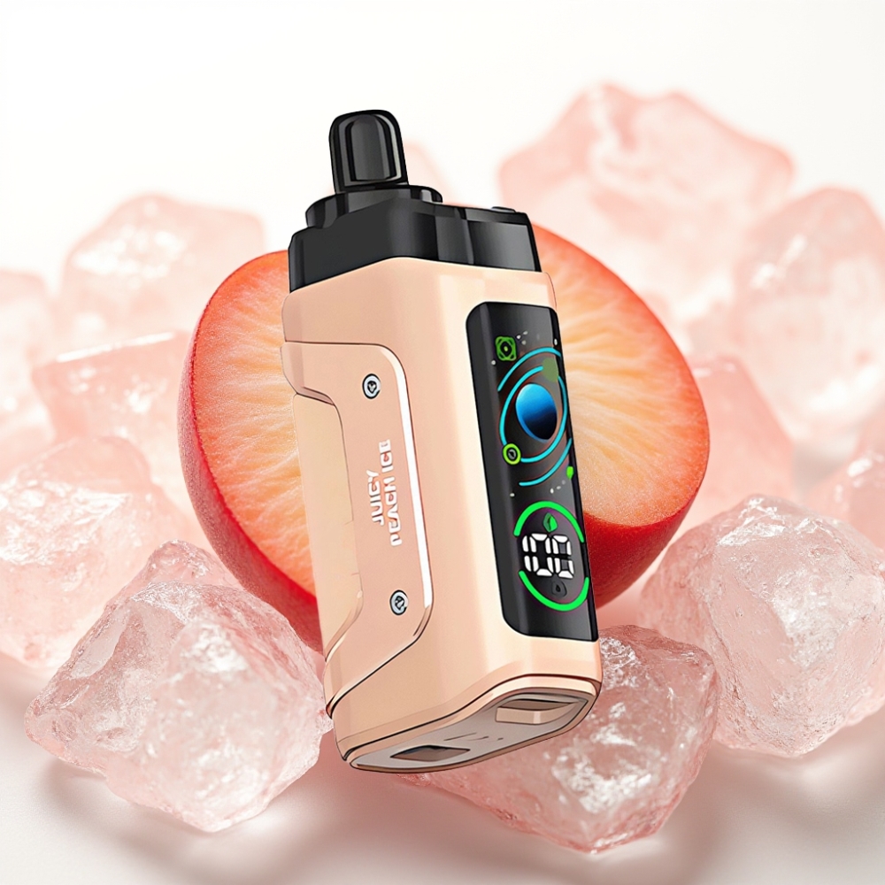 Razz Bar 45000 Puffs Justerbar Luftstrøm Juicy Peach Is