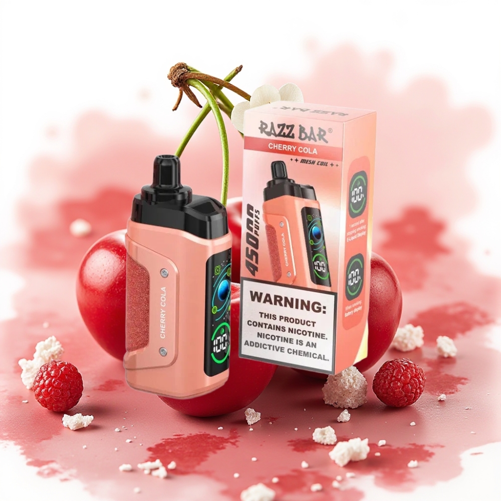 Razz Bar 45000 Puffs Justerbar Luftstrøm Kirsebær Cola