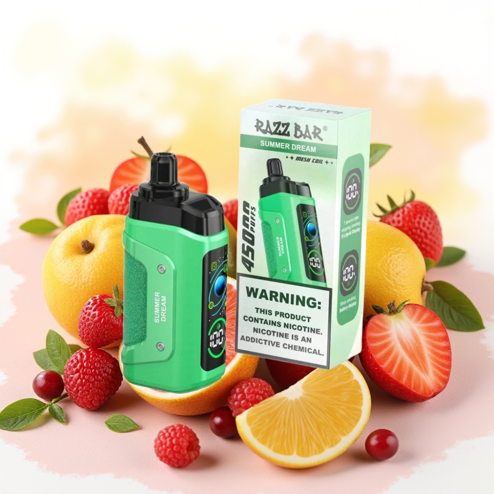 Razz Bar 45000 Puffs Justerbar Luftstrøm Sommerdrøm