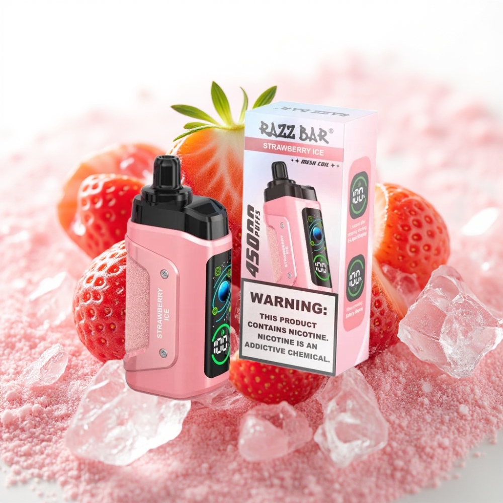 Razz Bar 45000 Puffs Type-C Jordbær Is