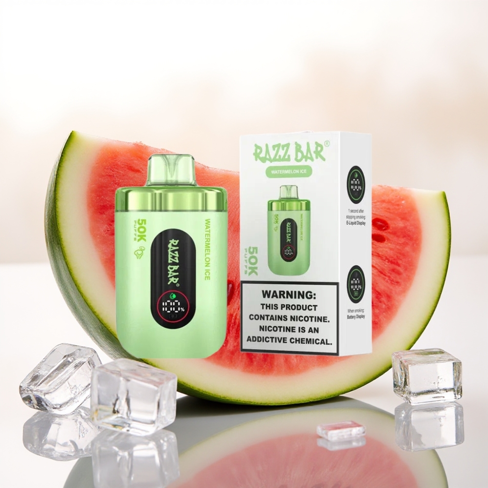 Razz Bar 50K Puffs 650 Mah Vannmelon Is