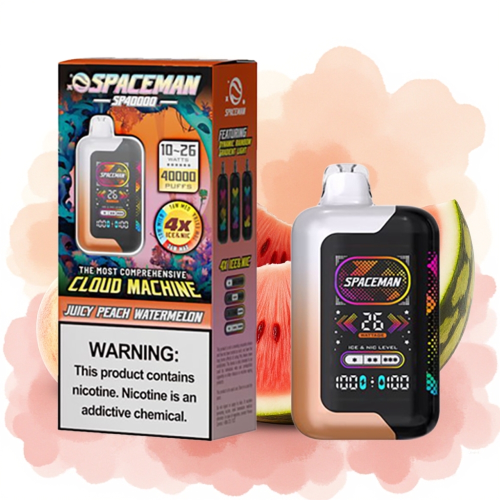 SMOK Spaceman SP40000 0% Nikotin 20ml Juicy Peach Watermelon