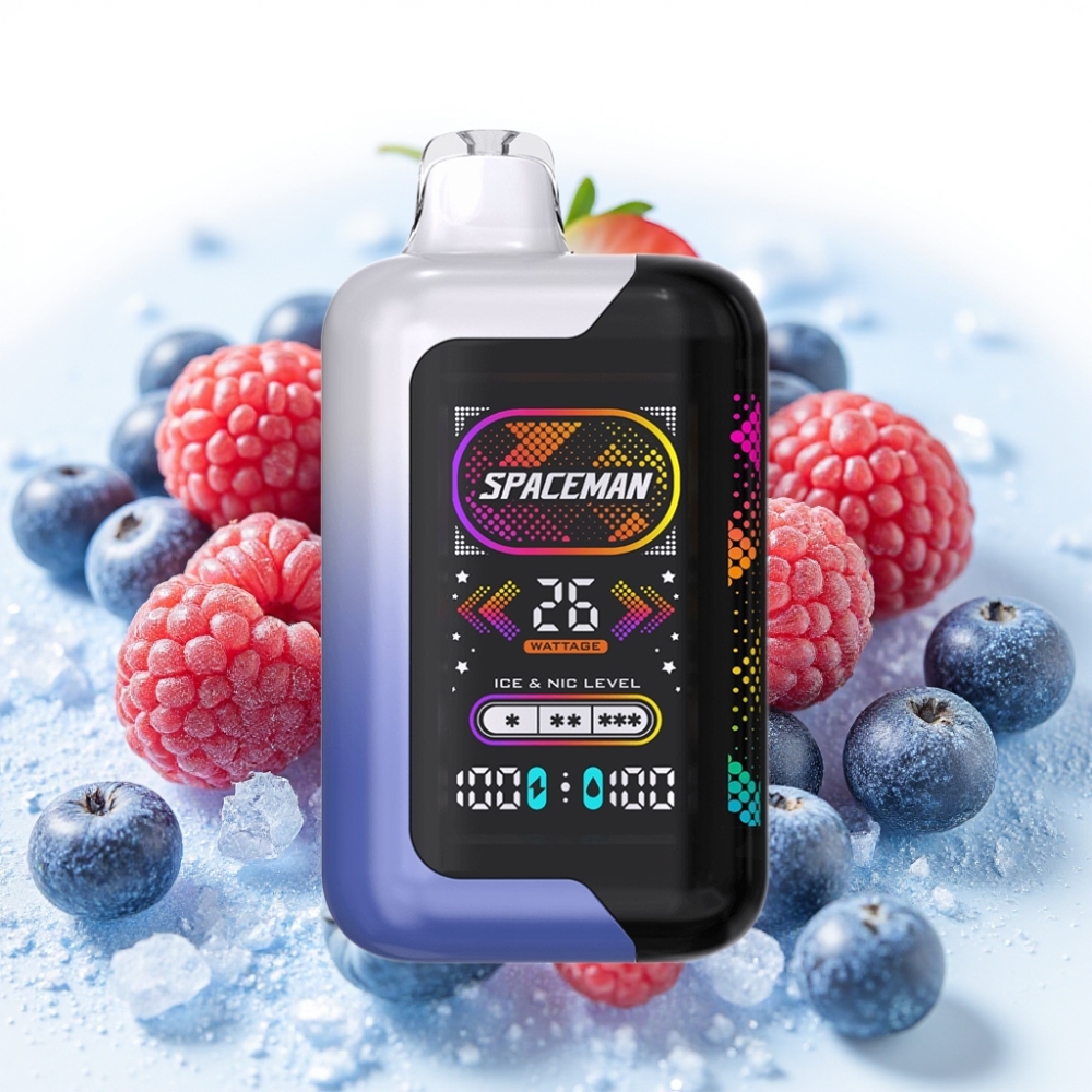 SMOK Spaceman SP40000 0% Nikotin Blå Bringebær Is