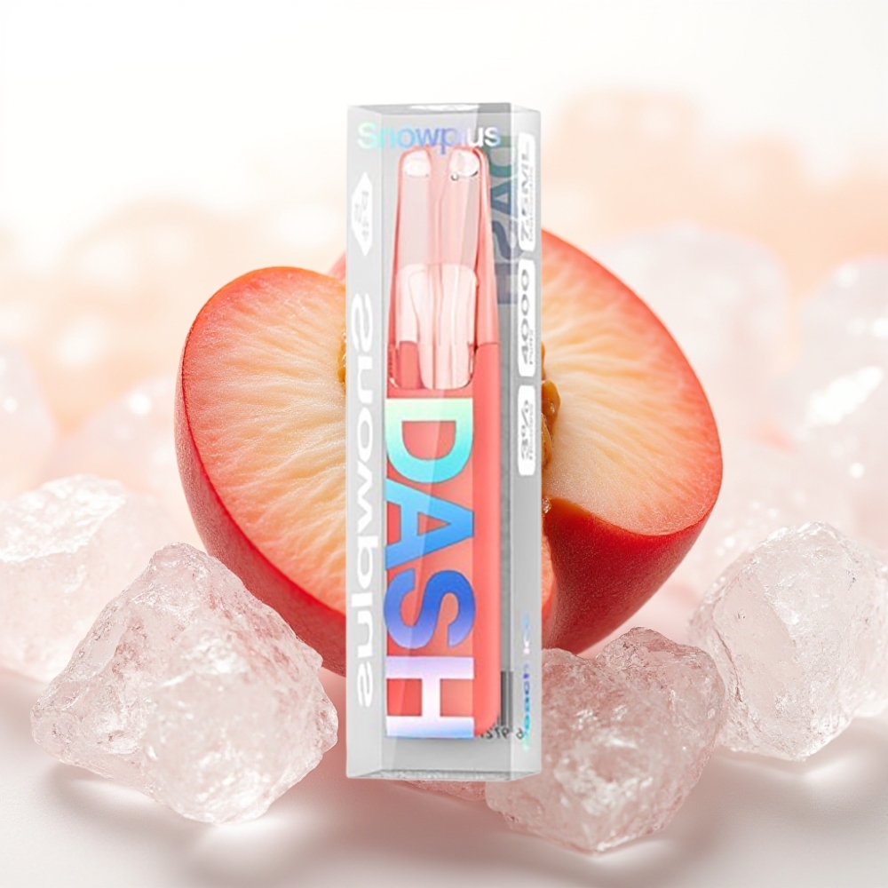 Snowplus Dash 4000 Puffs 7.5 ml Fersken Is