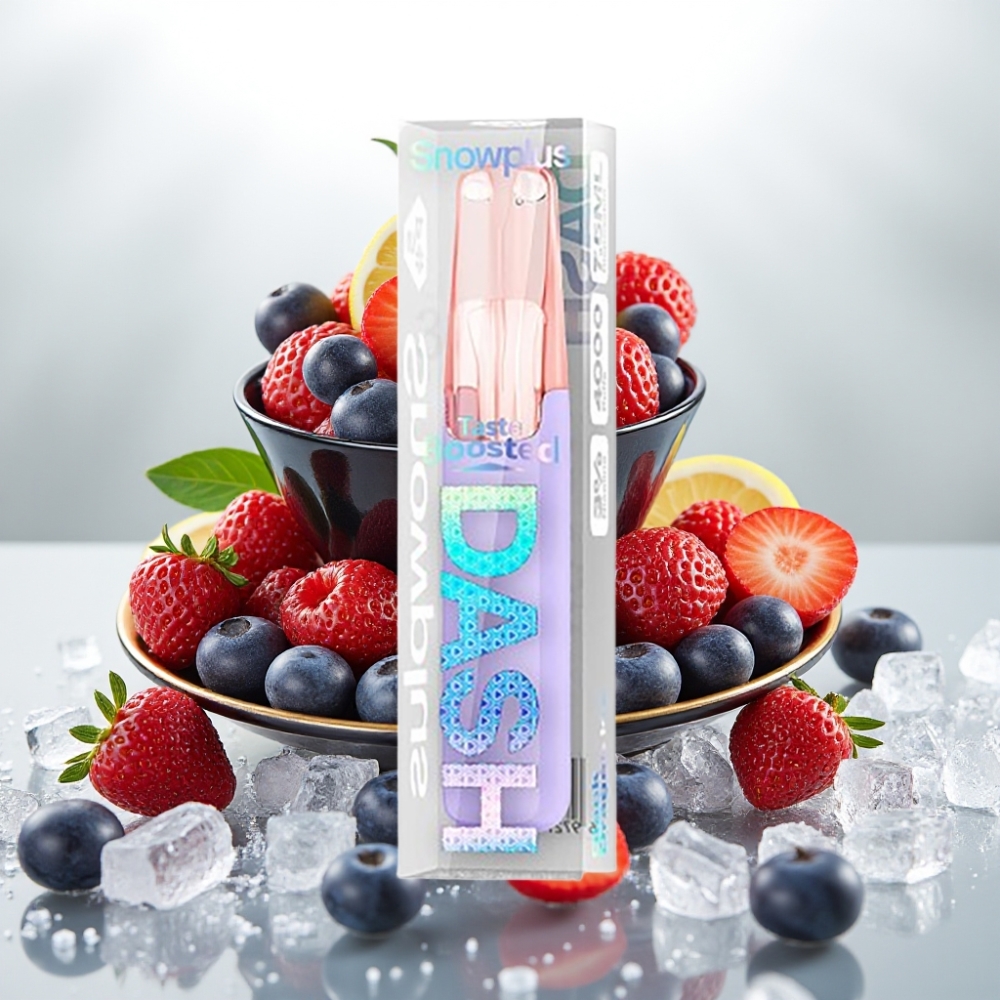 Snowplus Dash 4000 Puffs 7.5 ml Svart Drage Is