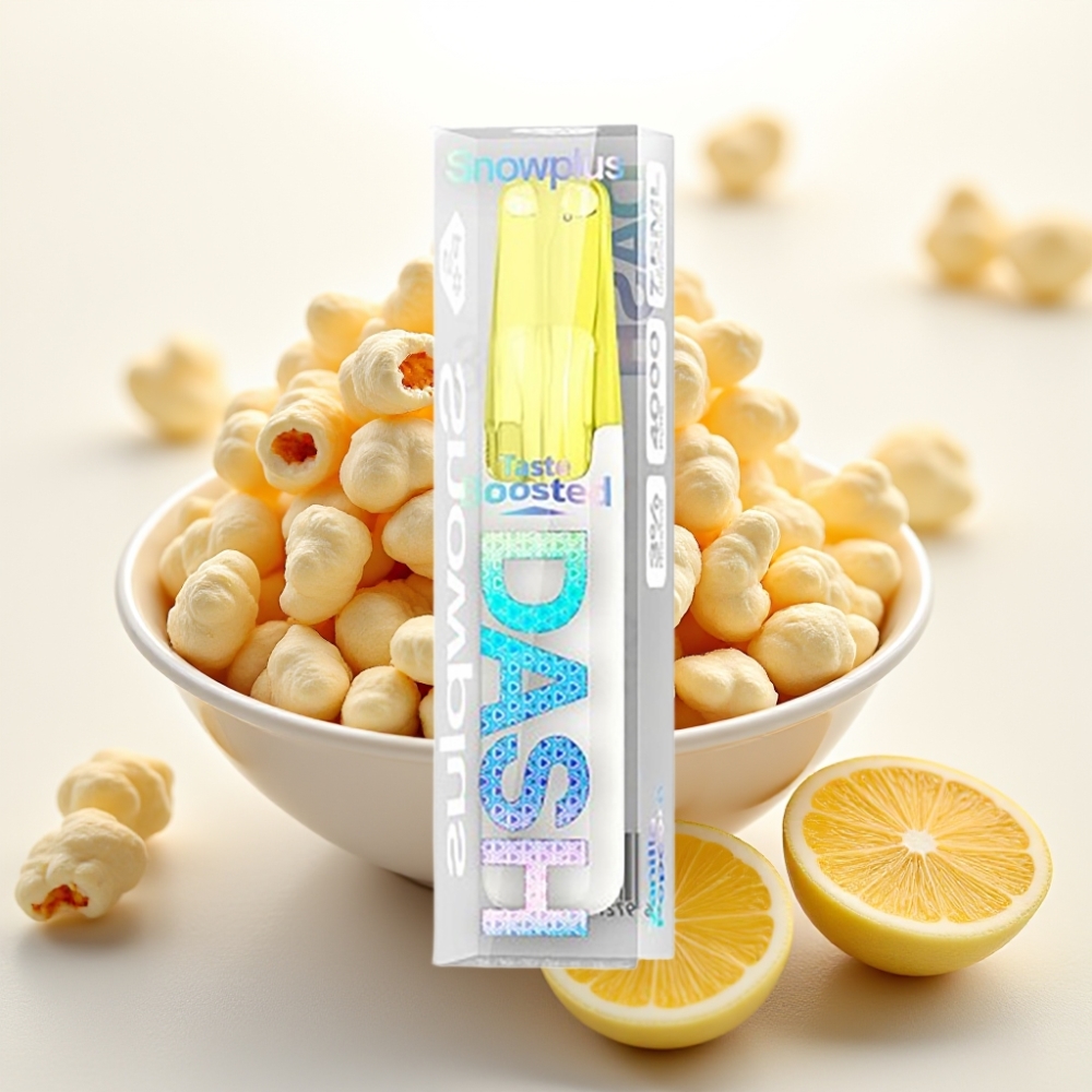 Snowplus Dash 4000 Puffs Keramisk 7,5 ml Vaniljepopkorn