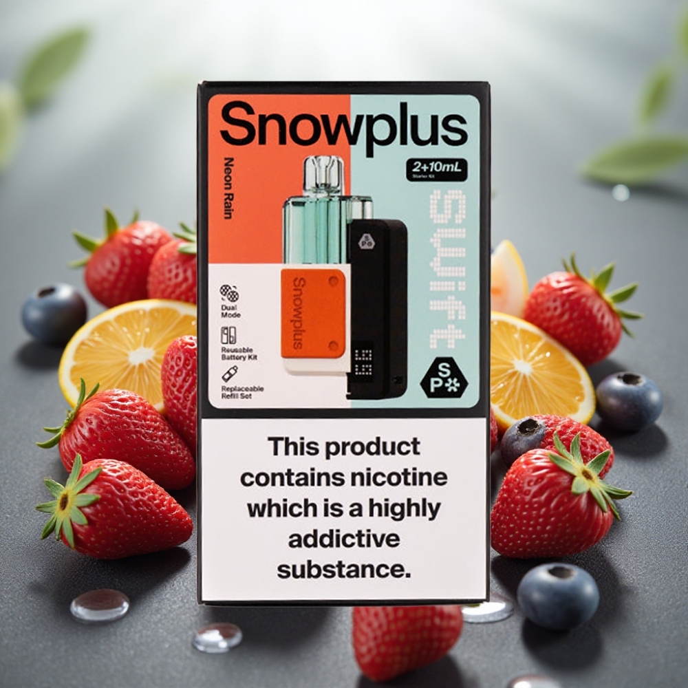 Snowplus Swift 5000 Puffs 1000 mAh Neon Regn