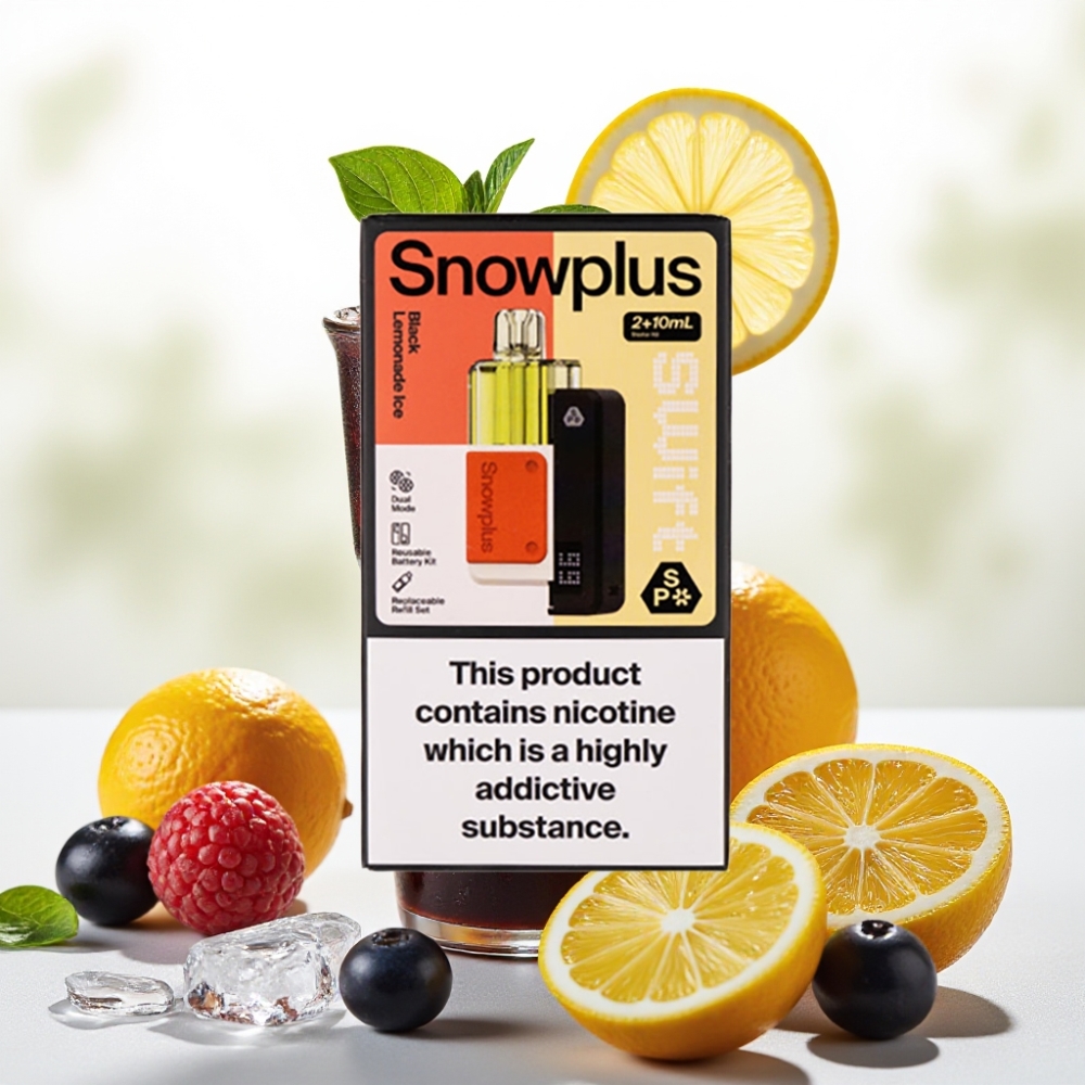 Snowplus Swift 5000 Puffs 1000 mAh Svart Lemonade Is