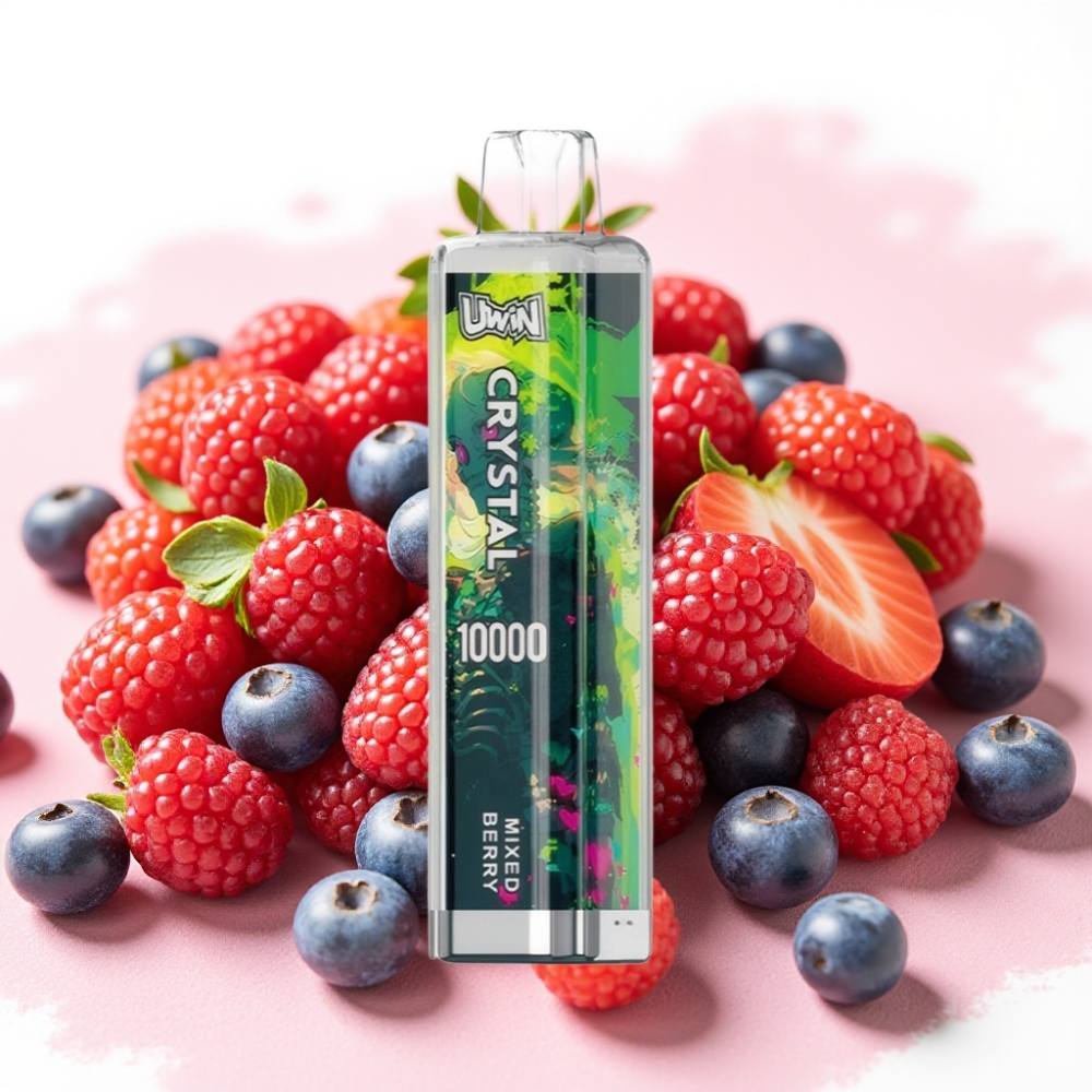 UWIN Crystal 10000 Puffs 18ml Blandet Bær