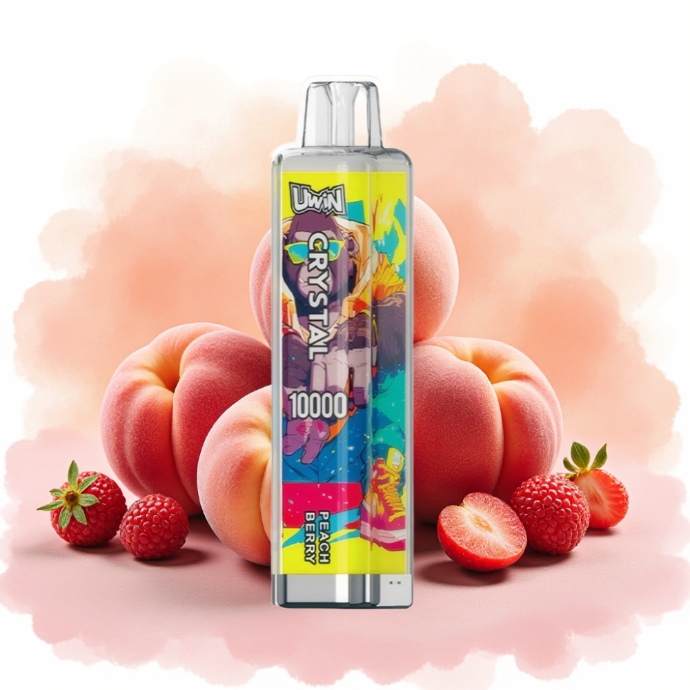 UWIN Crystal 10000 Puffs 18ml Ferskenbær