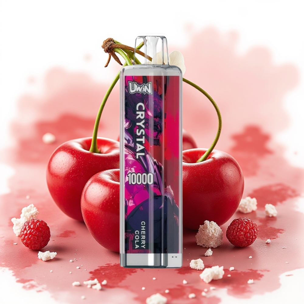 UWIN Crystal 10000 Puffs 18ml Kirsebær Cola