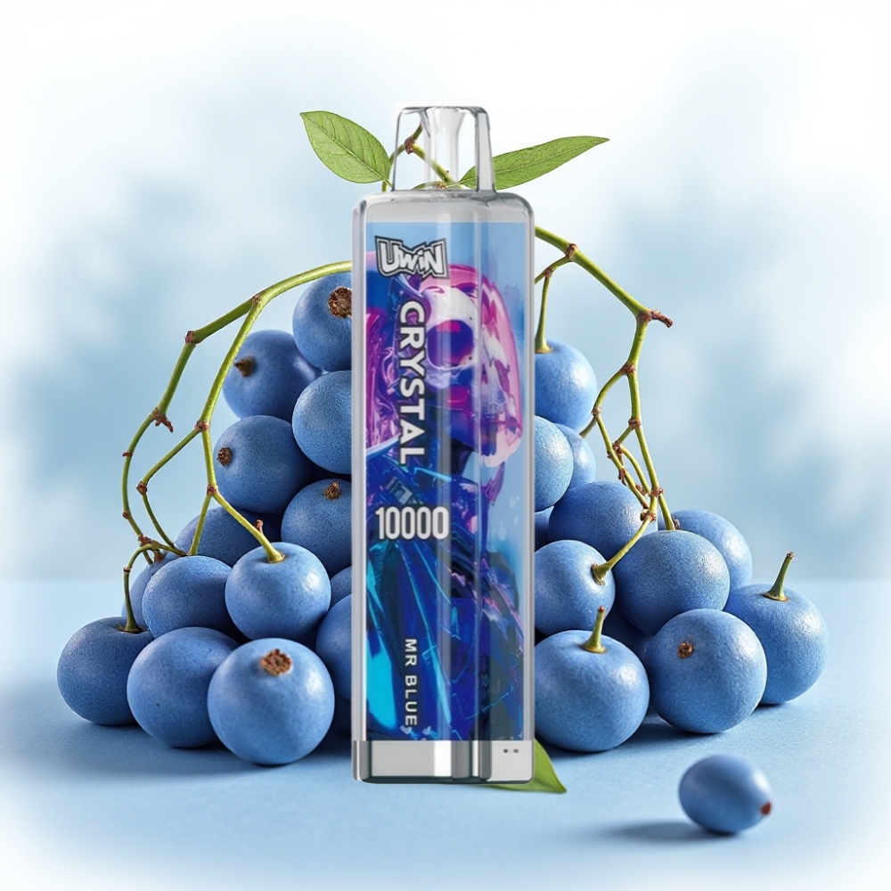 UWIN Crystal 10000 Puffs 18ml Mr Blå