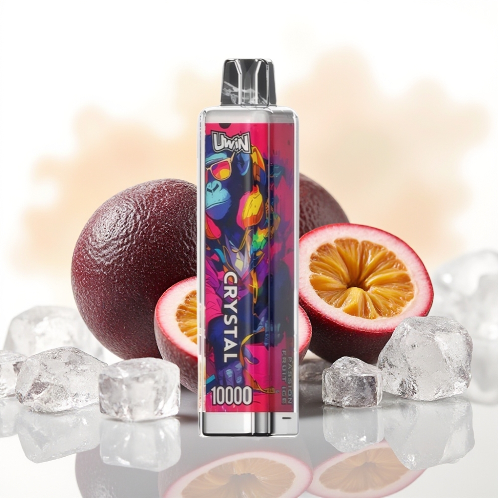 UWIN Crystal 10000 Puffs 18ml Pasjonsfrukt Is