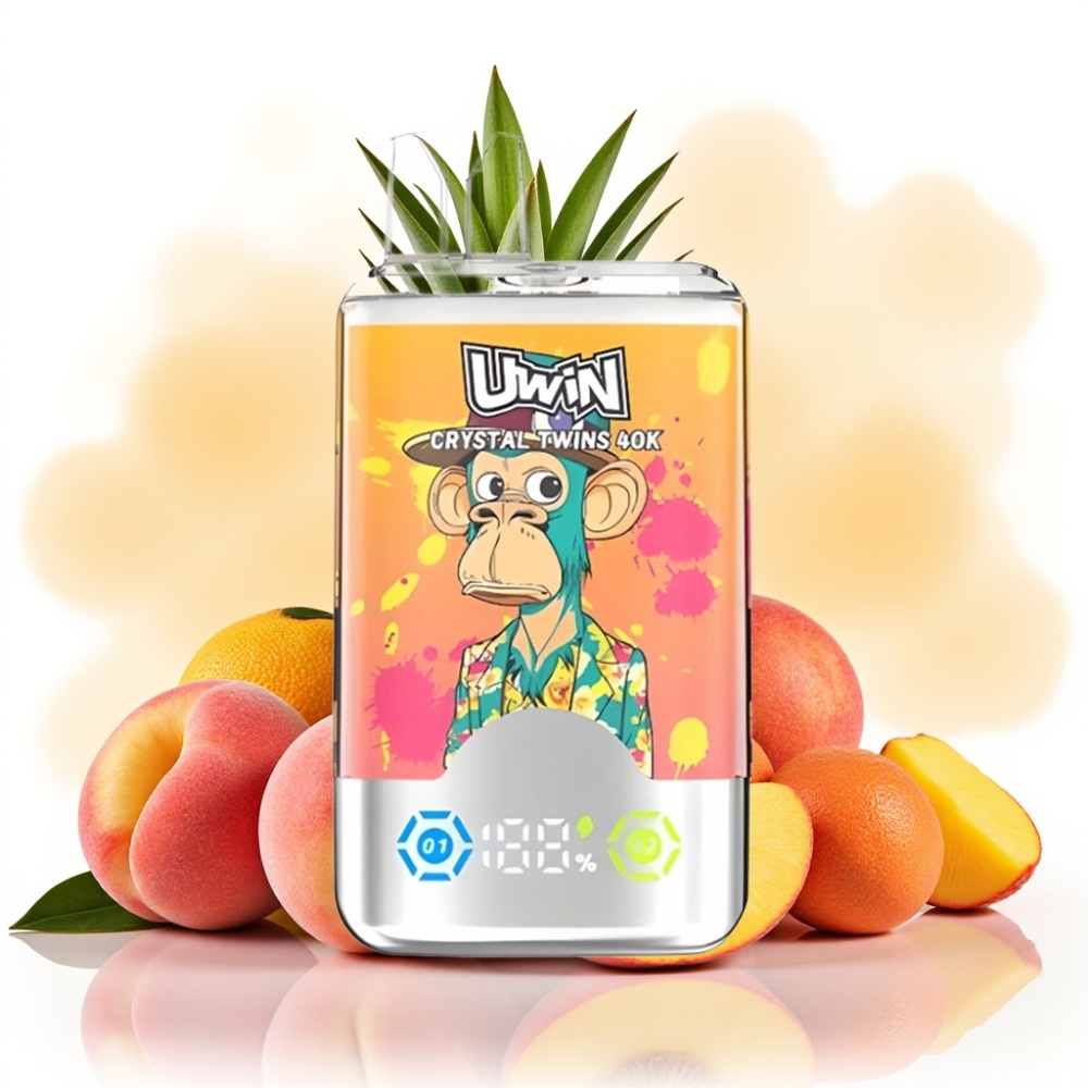 UWIN Crystal Twins 40000 Puffs Fersken Mango Ananas Red Bull & Type-C