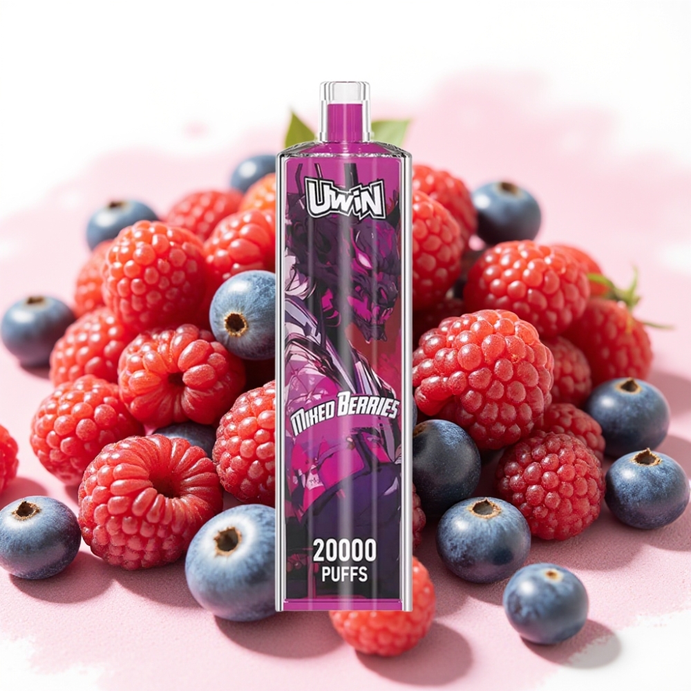 Uwin Shisha Hookah Crystal 20000 Puffs 22ml Blandede Bær