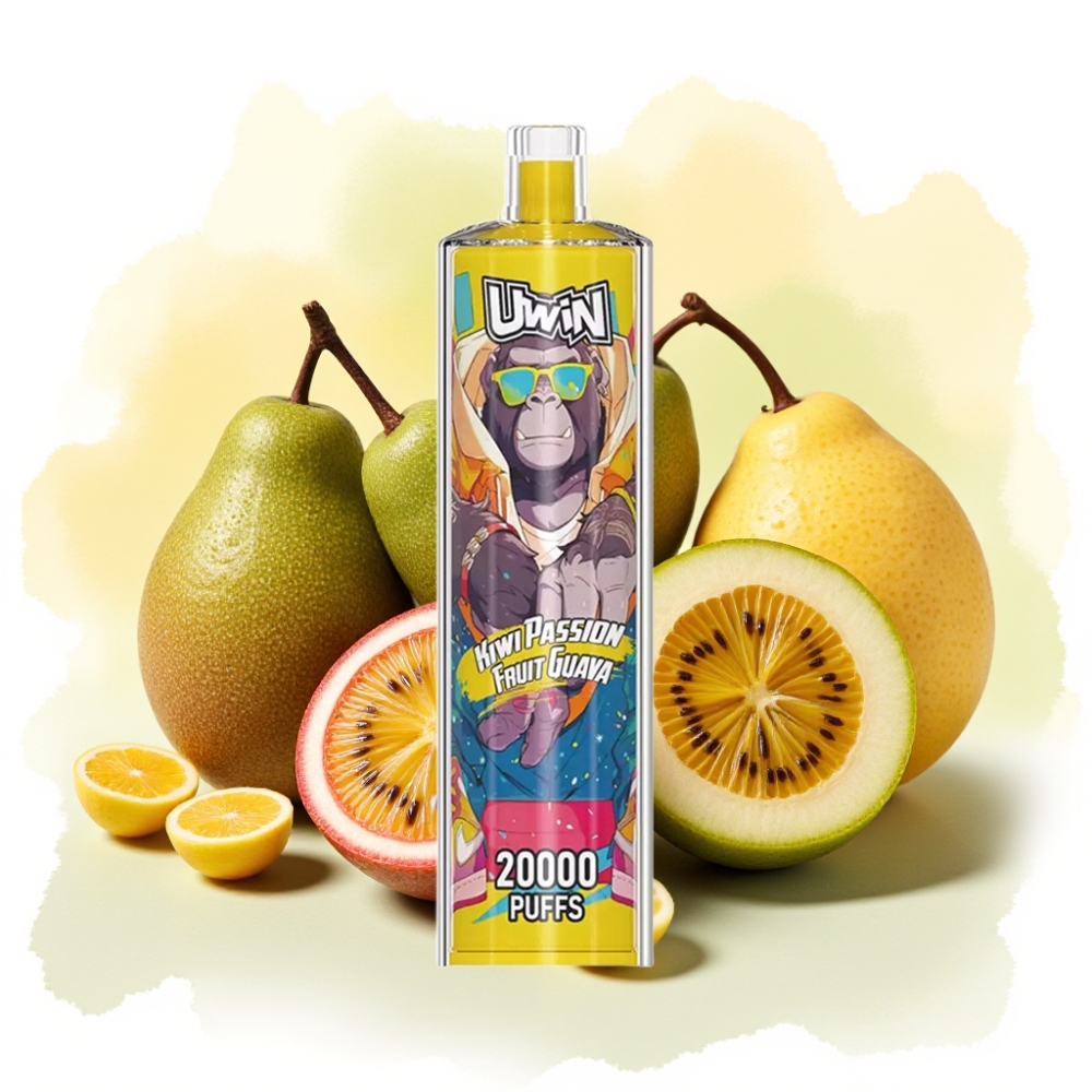 Uwin Shisha Hookah Crystal 20000 Puffs 22ml Kiwi Pasjonsfrukt Guava