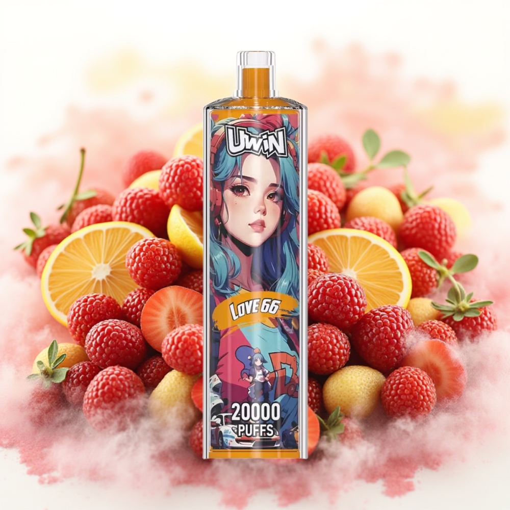 Uwin Shisha Hookah Crystal 20000 Puffs 22ml Kjærlighet 66