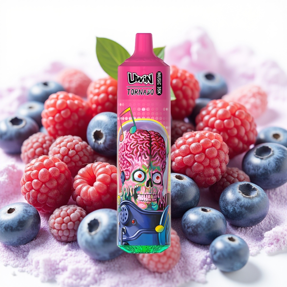 Uwin Tornado 35000 Music Blåbær Bringebær Type-C