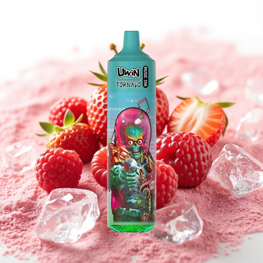 Uwin Tornado 35000 Music Jordbær Bringebær Kirsebær Is