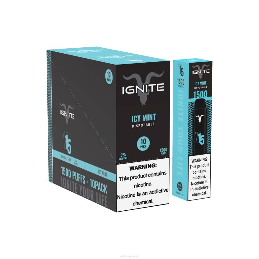 IGNITE V15 vape penn 10-pakning bananis 46F611 IGNITE norge