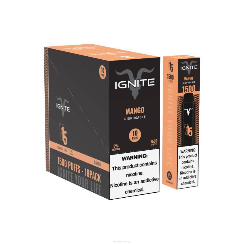 IGNITE V15 vape penn 10-pakning jordbær eple vannmelon 46F6104 IGNITE oslo