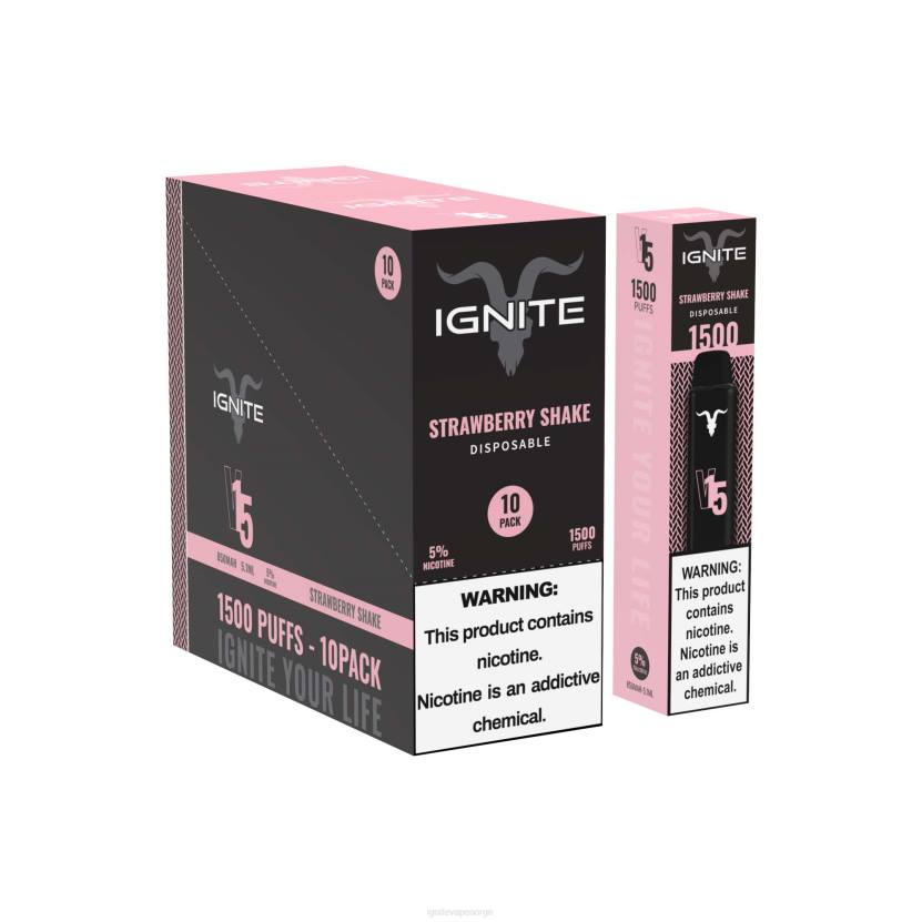 IGNITE V15 vape penn 10-pakning jordbær guava is 46F6105 IGNITE vape price