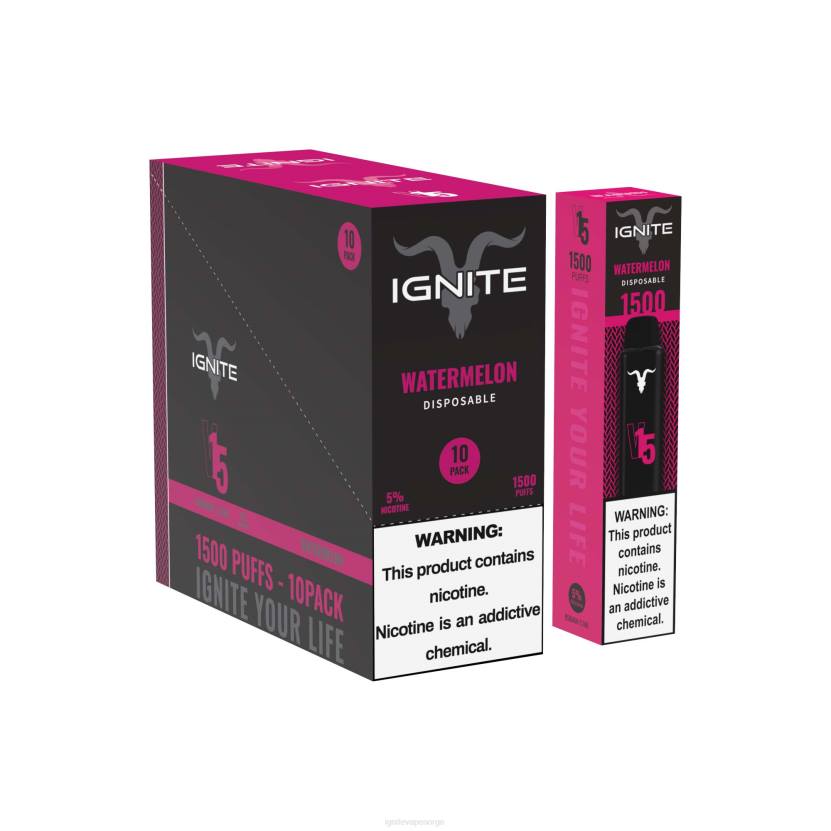 IGNITE V15 vape penn 10-pakning kirsebæris 46F698 IGNITE vape reviews