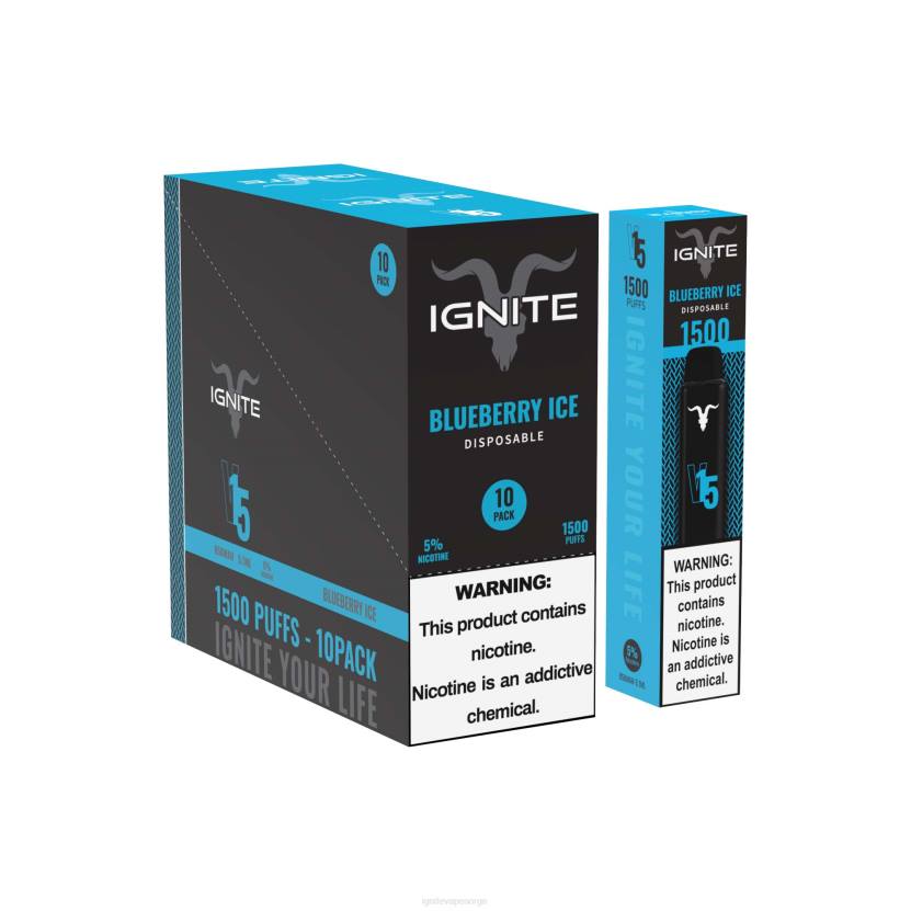 IGNITE V15 vape penn 10-pakning kirsebæris 46F698 IGNITE vape reviews