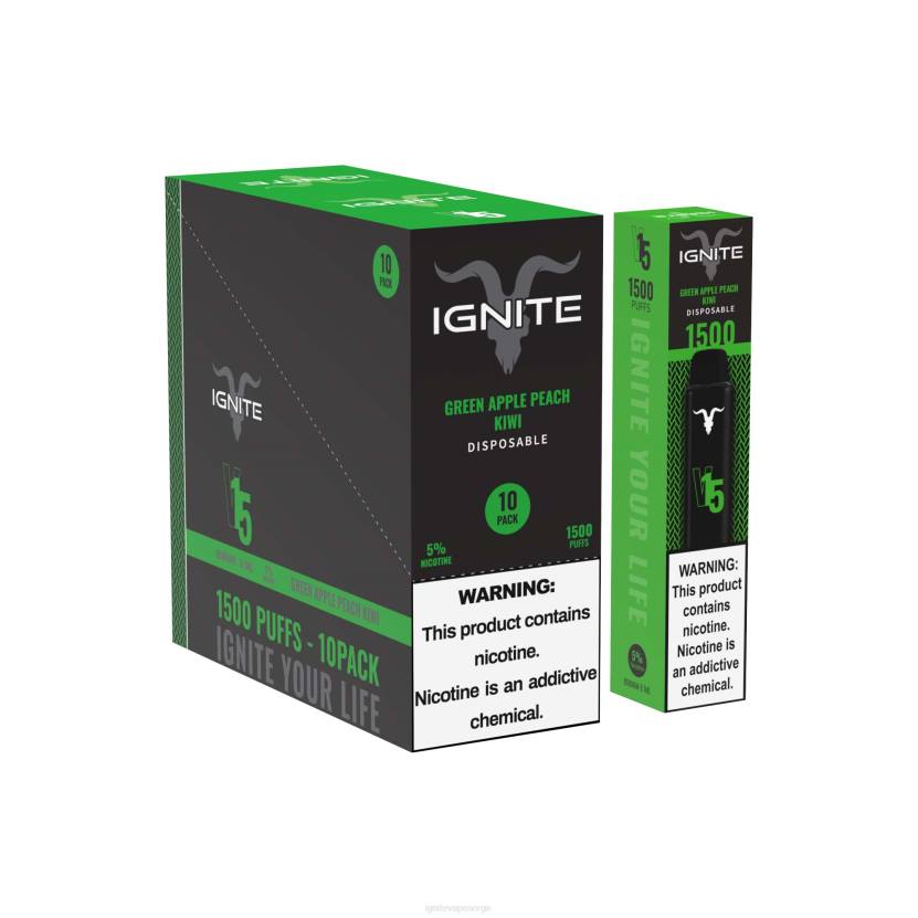 IGNITE V15 vape penn 10-pakning kirsebæris 46F698 IGNITE vape reviews