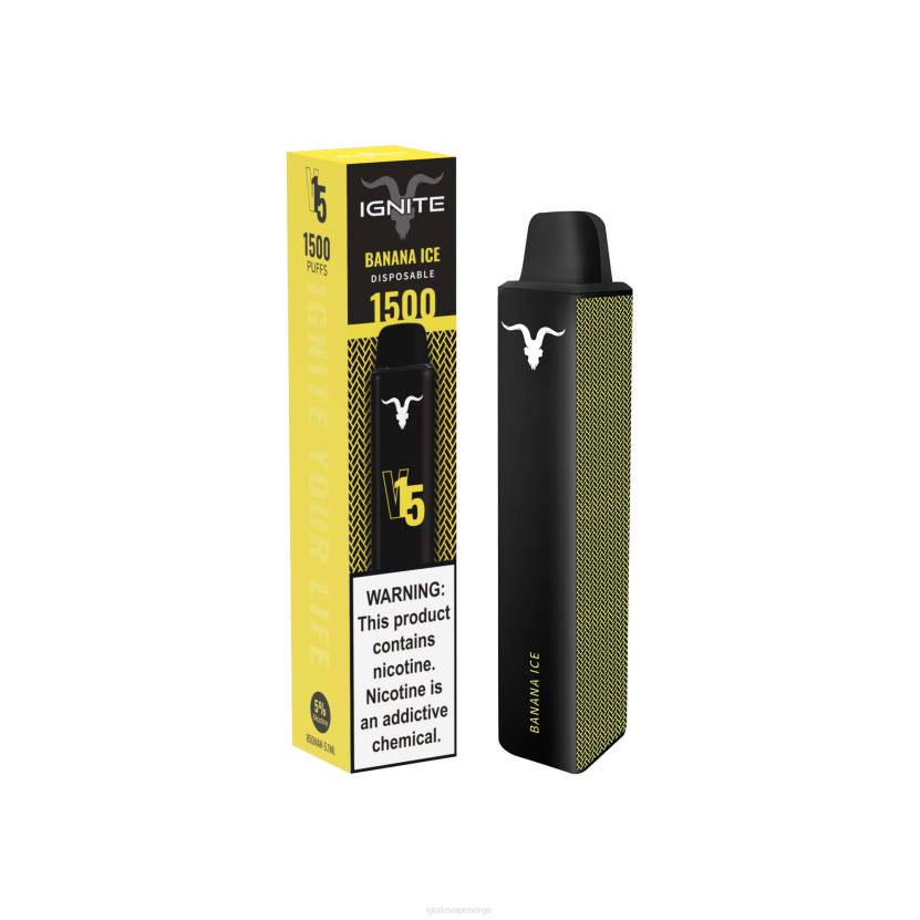 IGNITE V15 vape penn blå razz is 46F6107 IGNITE vape disposable