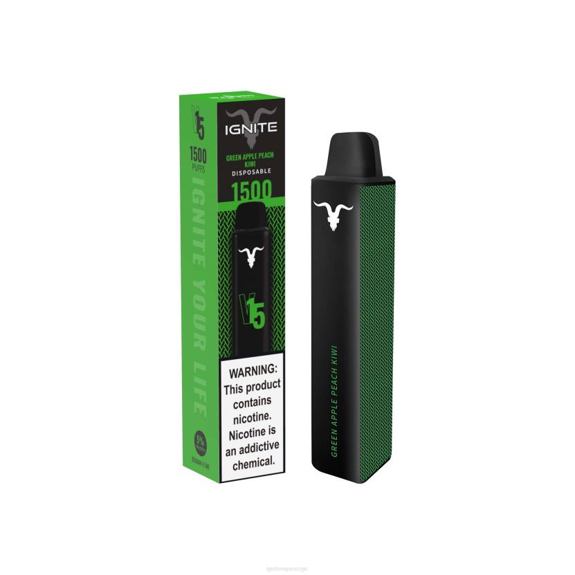 IGNITE V15 vape penn blå razz is 46F6107 IGNITE vape disposable