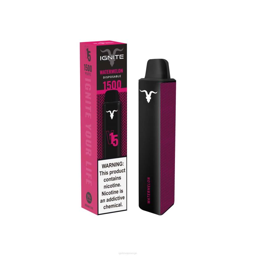 IGNITE V15 vape penn grønt eple fersken kiwi 46F6112 IGNITE vape norge