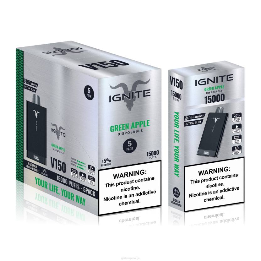 IGNITE V150 vape penn 5-pakning blå drøm 46F681 IGNITE norge