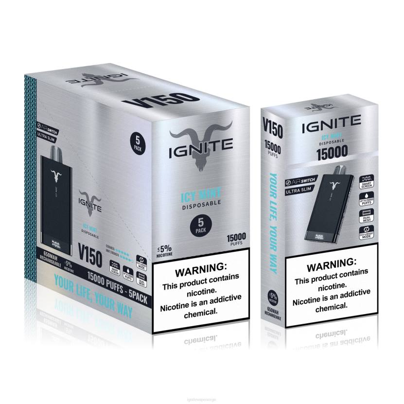 IGNITE V150 vape penn 5-pakning blå drøm 46F681 IGNITE norge
