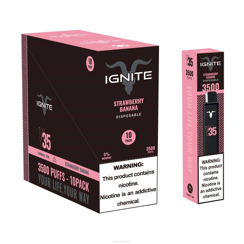IGNITE V35 vape penn 10-pakning mango fersken 46F6124 IGNITE oslo
