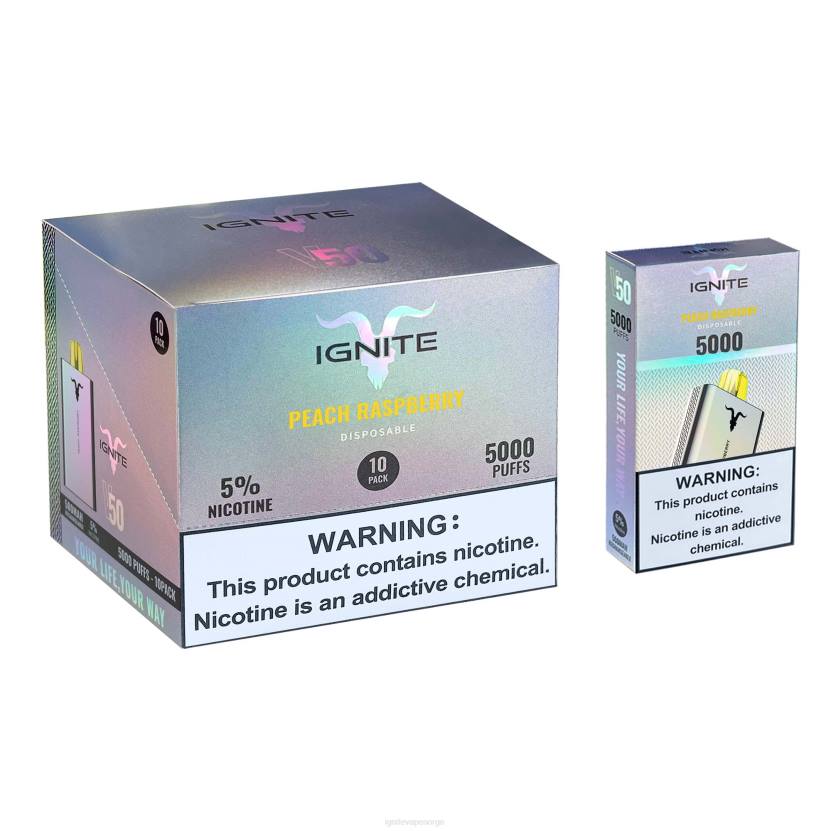 IGNITE V50 vape penn 10-pakning aloe drue 46F622 IGNITE vape norge