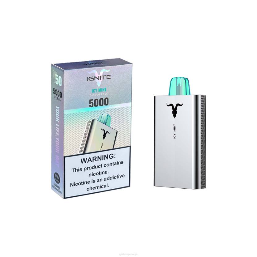 IGNITE V50 vape penn grønt eple 46F6157 IGNITE vape disposable