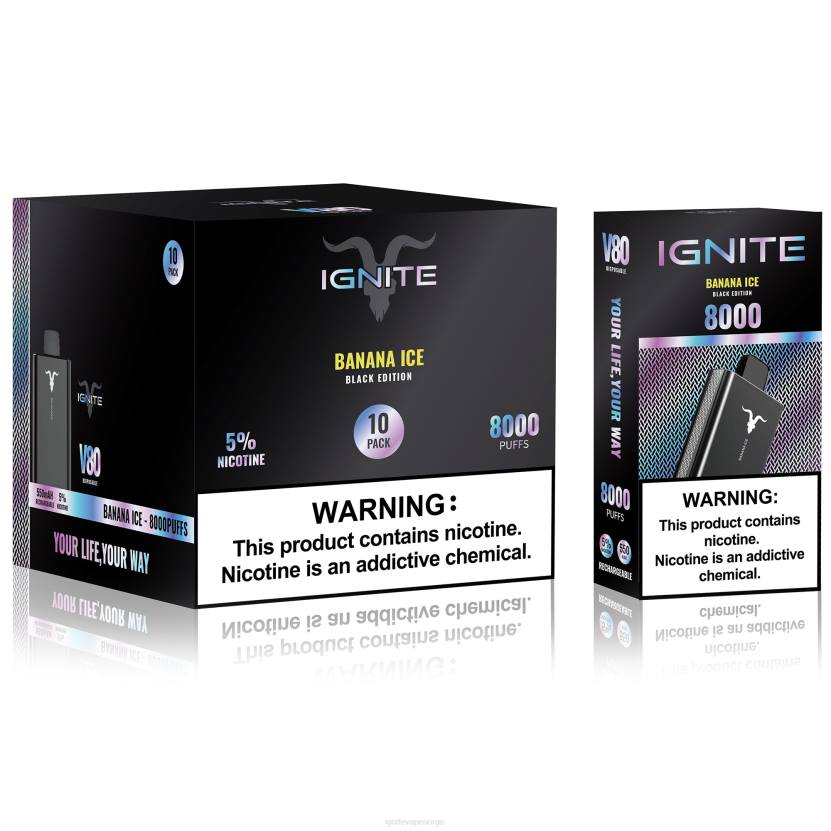 IGNITE V80 vape penn 10-pakning grapefrukt mynte 46F658 IGNITE vape reviews
